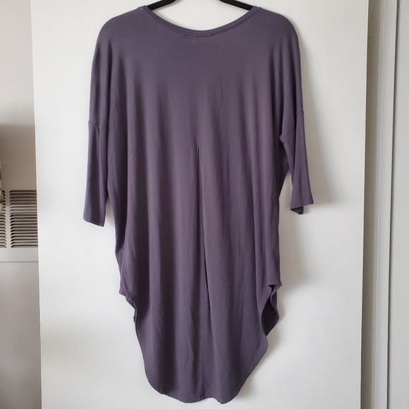 Anthropologie x Floreat Graphite Grey Oversized Enlogated Tee - Picture 5 of 7